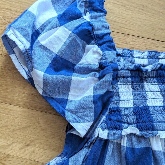 Old Navy Blue Plaid Blouse - Woman's SZ S - Picture 7 of 7